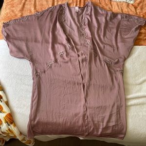 Victoria’s Secret Lace and silky kimono